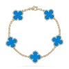 Vintage Alhambra bracelet, 5 motifs Agate