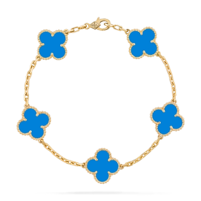Vintage Alhambra bracelet, 5 motifs Agate 01