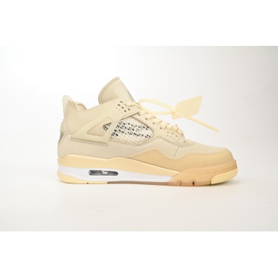 PK God Batch Air Jordan 4 Retro Off-White Sail  CV9388-100 02