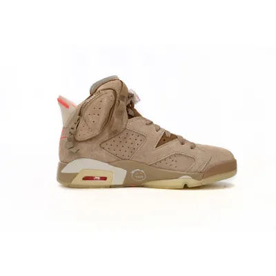 PK God Batch Air Jordan 6 Retro Travis Scott British Khaki DH0690-200 02