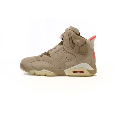 PK God Batch Air Jordan 6 Retro Travis Scott British Khaki DH0690-200 01