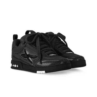  PK God Batch LOUIS VUITTON Skate Sneakers Black 02