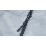 The North Face Splicing White And XX Gray Down Jacket