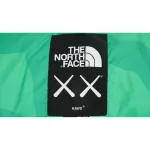 The North Face Splicing White And XX Green Down Jacket