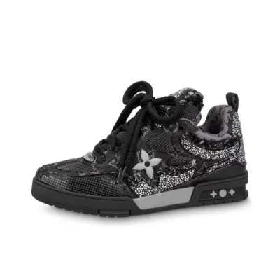 PK God Batch LOUIS VUITTON Swarovski™ crystals Skate Sneakers 01