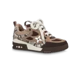 PK God Batch LOUIS VUITTON Skate Sneaker Brown Snakeskin