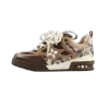 PK God Batch LOUIS VUITTON Skate Sneaker Brown Snakeskin