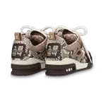 PK God Batch LOUIS VUITTON Skate Sneaker Brown Snakeskin