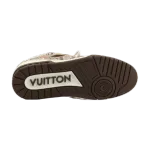 PK God Batch LOUIS VUITTON Skate Sneaker Brown Snakeskin
