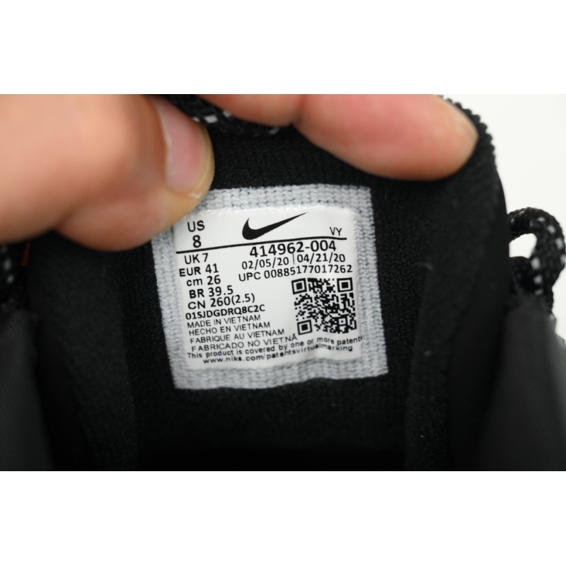 PK God Batch Nike Air More Uptempo All Black 414962-004