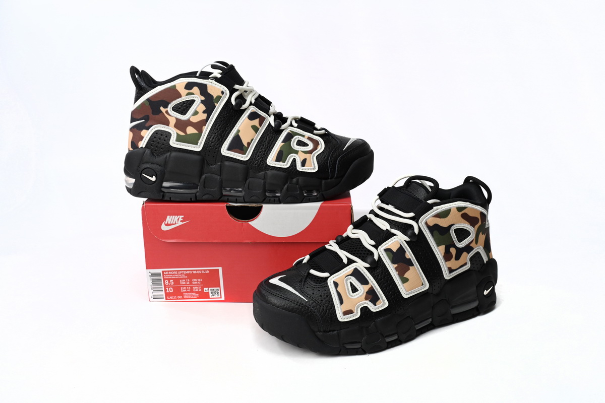 PK God Batch Nike Air More Uptempo Camouflage Colour CJ6122-001