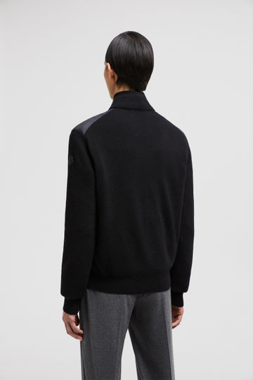 MONCLER Padded Wool & Cashmere Zip-Up Cardigan