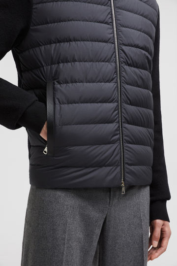 MONCLER Padded Wool & Cashmere Zip-Up Cardigan