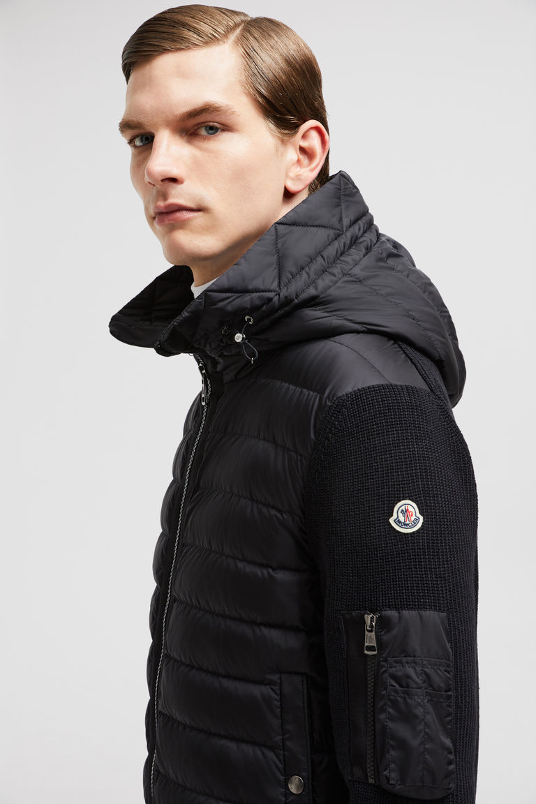 MONCLER Sweaters & Cardigans Padded Wool Hoodie