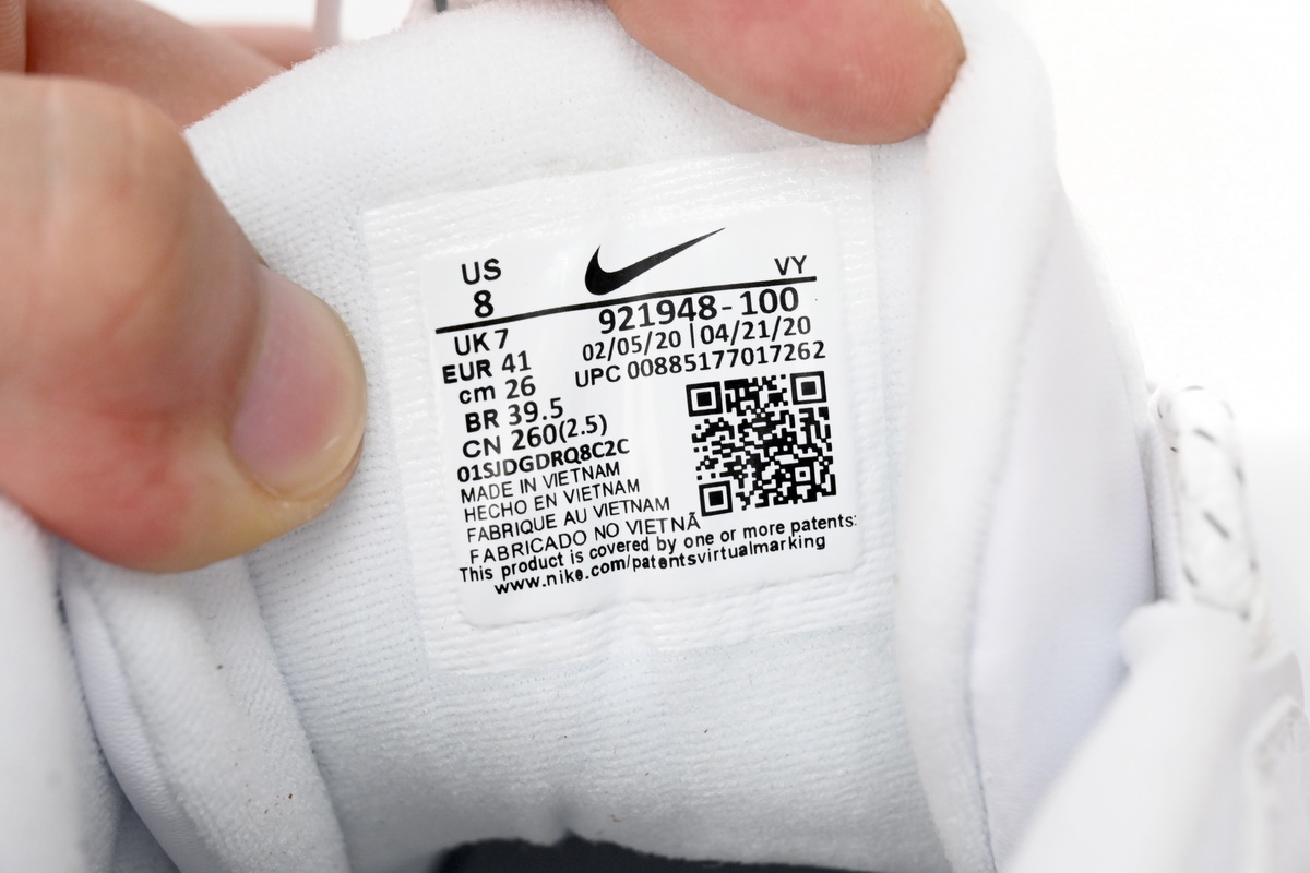 PK God Batch Nike Air More Uptempo All White 921948-100