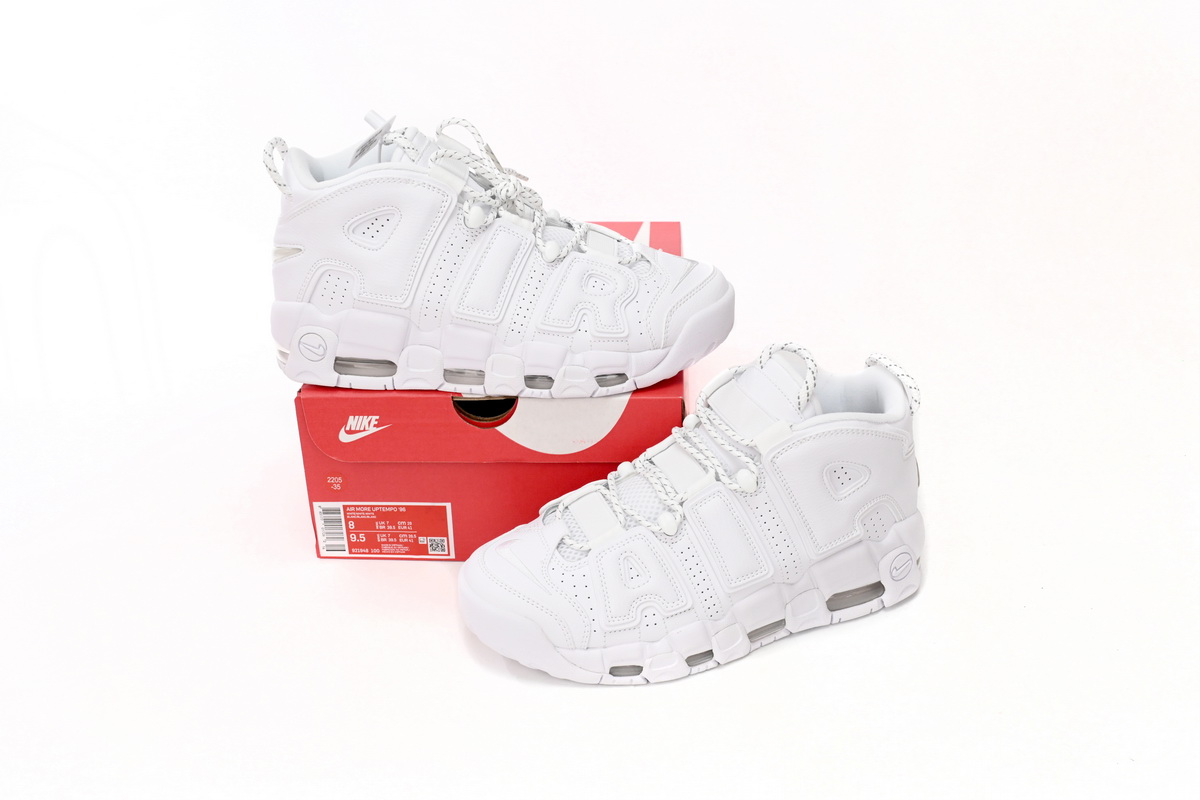 PK God Batch Nike Air More Uptempo All White 921948-100
