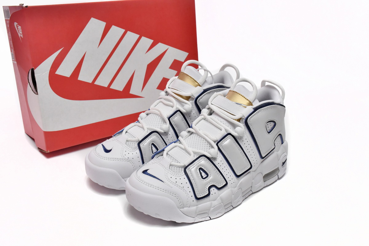 PK God Batch Nike Air More Uptempo White GoldenTongue 415082-109