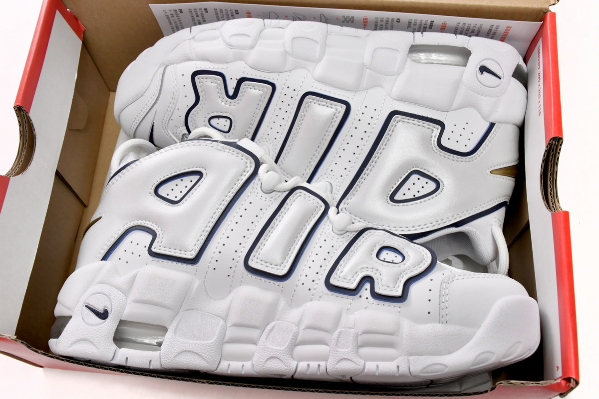 PK God Batch Nike Air More Uptempo White GoldenTongue 415082-109