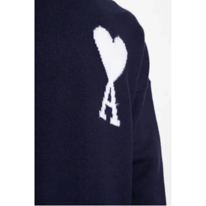 AMI PARIS Sweater Men Dark Blue