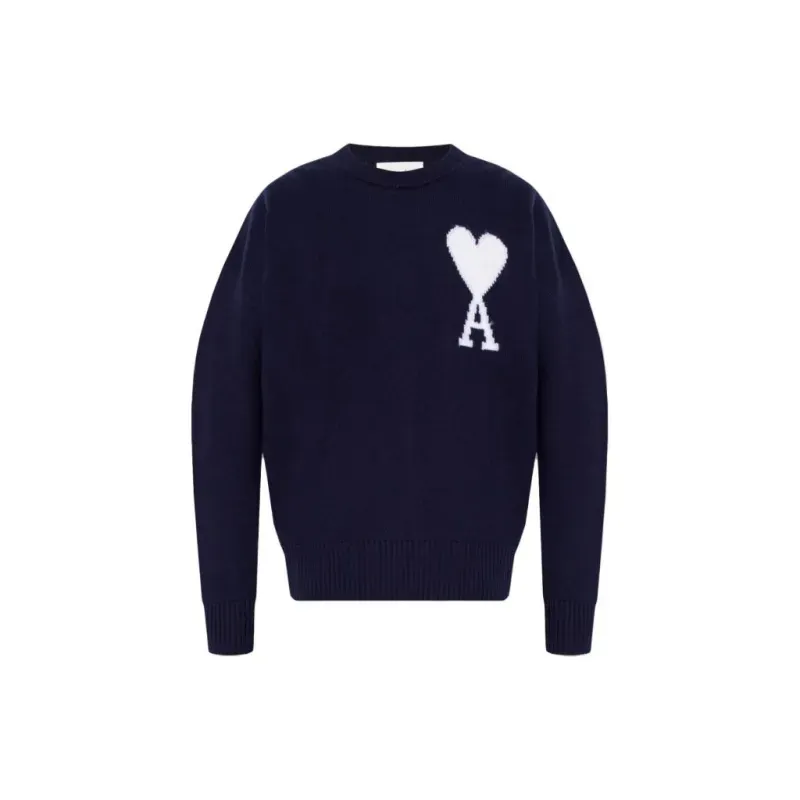 AMI PARIS Sweater Men Dark Blue