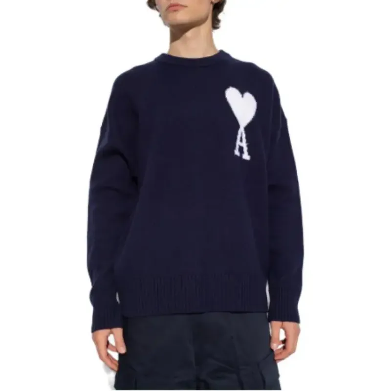 AMI PARIS Sweater Men Dark Blue