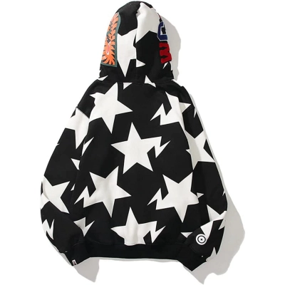 Bape Hoodie Full Zip Shark Camo Head Jacket 02