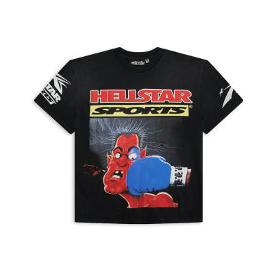 Hellstar Knock-Out T-shirt Black 01