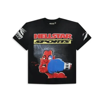 Hellstar Knock-Out T-shirt Black 01