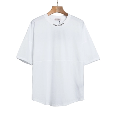 Palm Angels Classic Logo Print T-shirt White 01