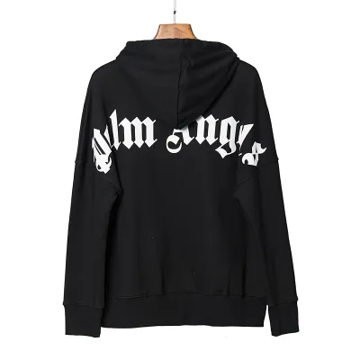 PALM ANGELS Logo-print Hoodie Black 02