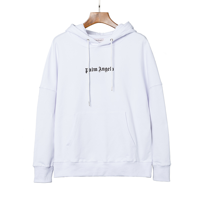 PALM ANGELS Logo-print Hoodie White