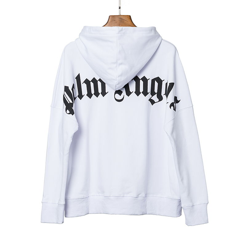 PALM ANGELS Logo-print Hoodie White