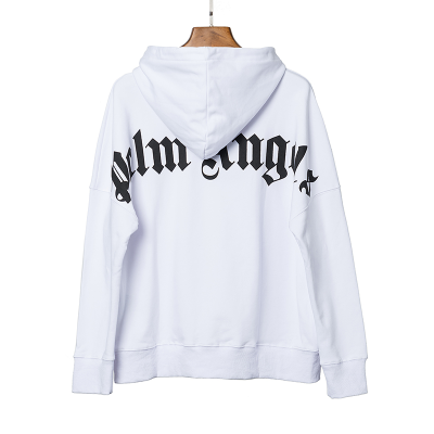 PALM ANGELS Logo-print Hoodie White 02