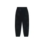 Denim Tears Cotton Wreath Sweatpants Black Monochrome