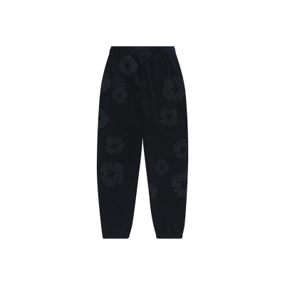 Denim Tears Cotton Wreath Sweatpants Black Monochrome 02