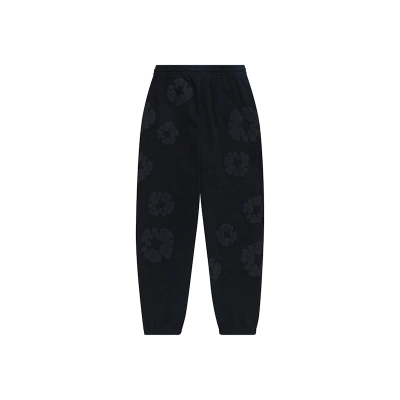 Denim Tears Cotton Wreath Sweatpants Black Monochrome 02