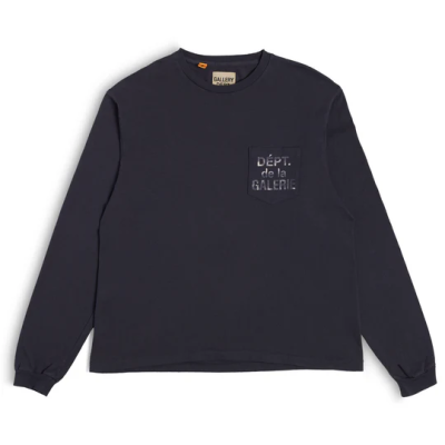 Gallery Dept. Dept. De La Galerie Long Sleeve Pocket T-shirt Black 01