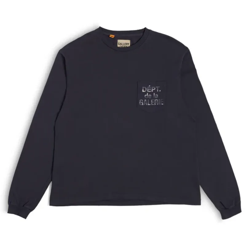 Gallery Dept. Dept. De La Galerie Long Sleeve Pocket T-shirt Black