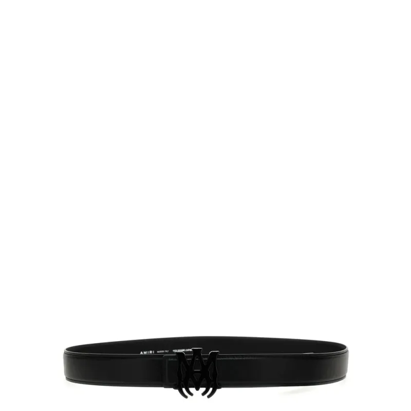 Amiri 4cm MA Nappa Leather Belt Black CK PF23MAL002 001 Black