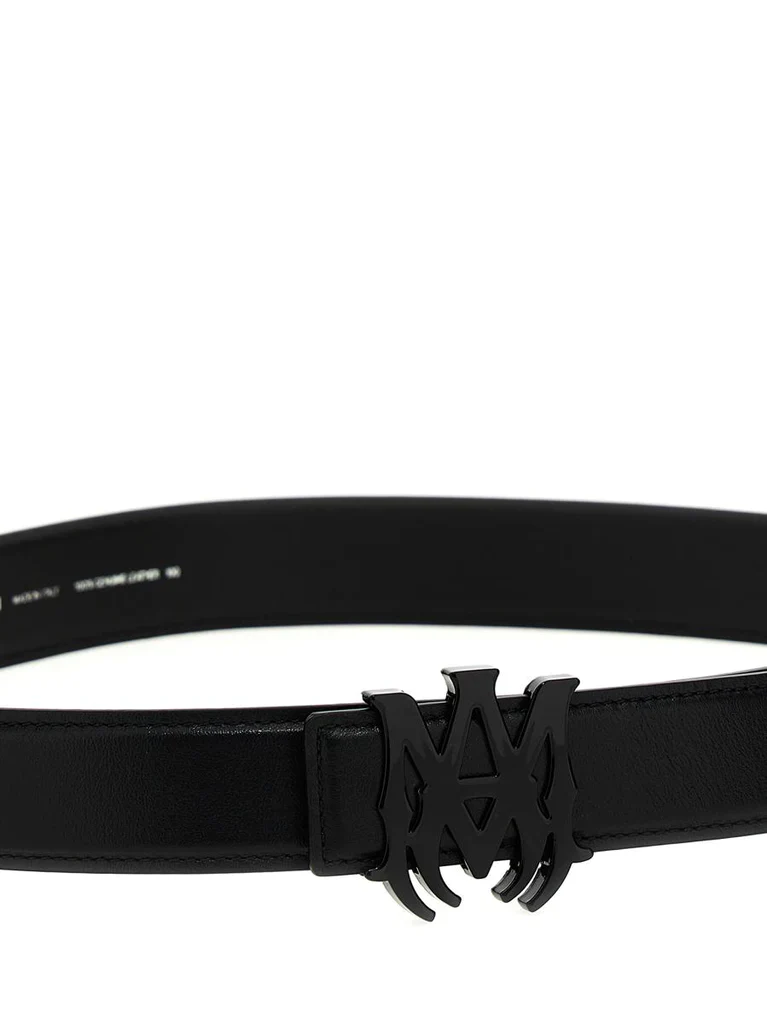 Amiri 4cm MA Nappa Leather Belt Black CK PF23MAL002 001 Black
