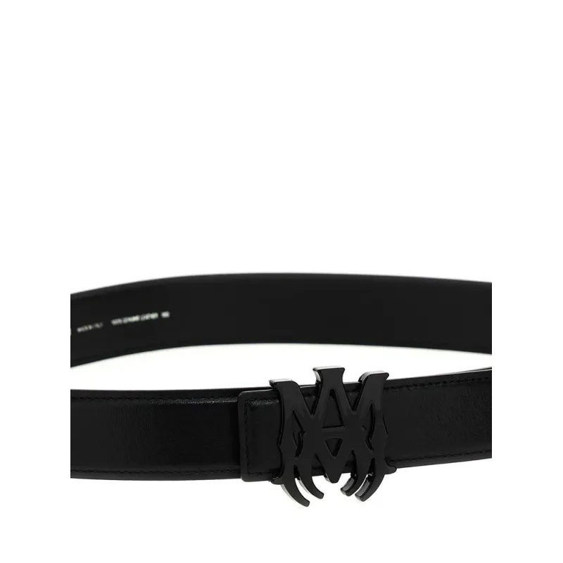 Amiri 4cm MA Nappa Leather Belt Black CK PF23MAL002 001 Black