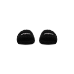 Balenciaga Furry Slides Black