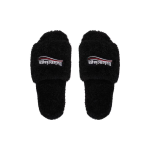 Balenciaga Furry Slides Black