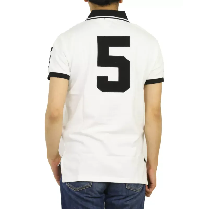 Polo Ralph Lauren Men's White Miami Custom Fit Polo Shirt