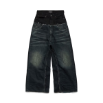 Balenciaga Layered Denim Jeans