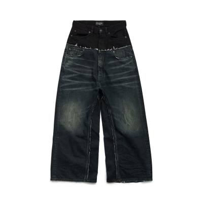 Balenciaga Layered Denim Jeans 02