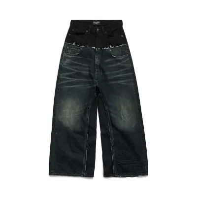 Balenciaga Layered Denim Jeans 02