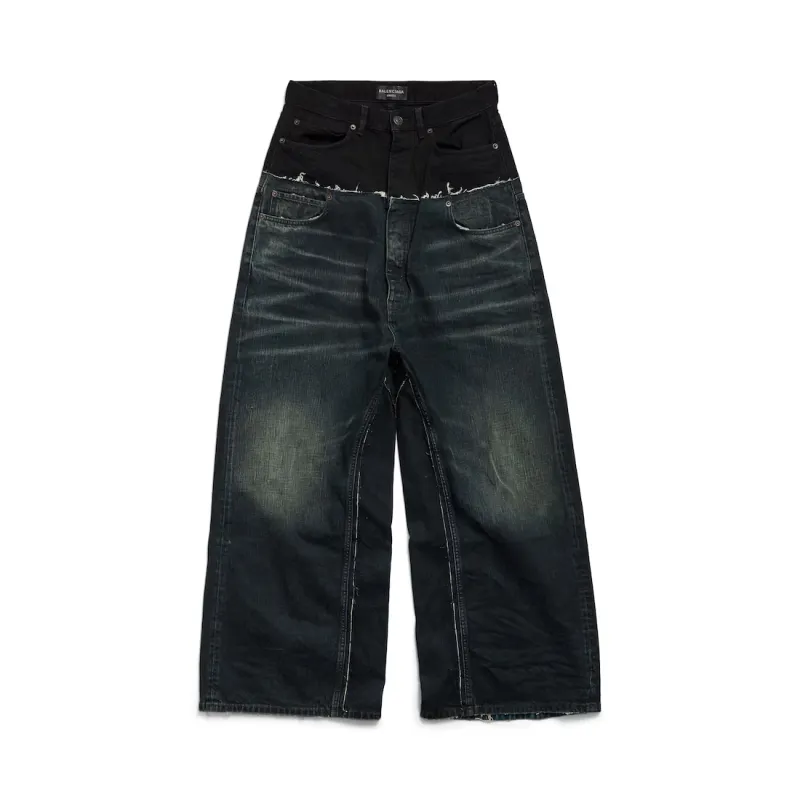 Balenciaga Layered Denim Jeans