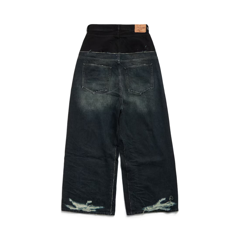 Balenciaga Layered Denim Jeans
