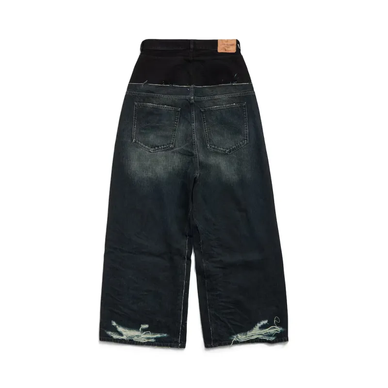 Balenciaga Layered Denim Jeans